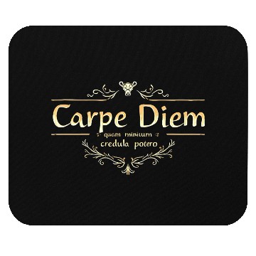 Discover Carpe Diem Classic Latin Wisdom Mouse Pads