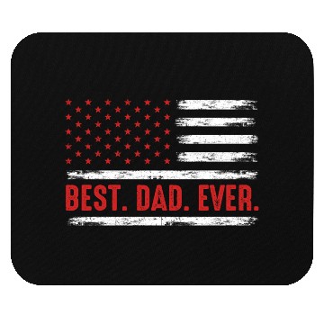 Discover Best Dad Ever American Flag Mouse Pads