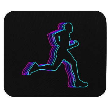 Discover Retro Runner Marathon Running Vaporwave Mouse Pads