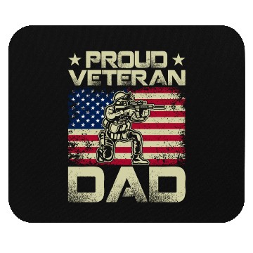 Discover Proud Veteran Dad Mouse Pads