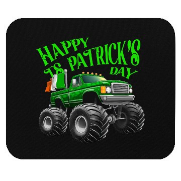 Discover Happy St Patricks Day Toddler Lucky Monster Truck Mouse Pads