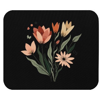Discover Flower Plant Boho Floral Nature Nature Lover Mouse Pads