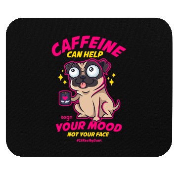 Discover Funny Coffee and Dog Mouse Pads