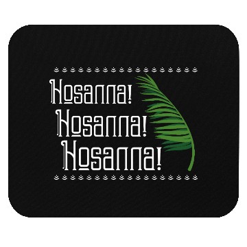 Discover Hosanna - White Text Mouse Pads
