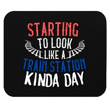 Discover TRAIN STATION KINDA DAY Mouse Pads