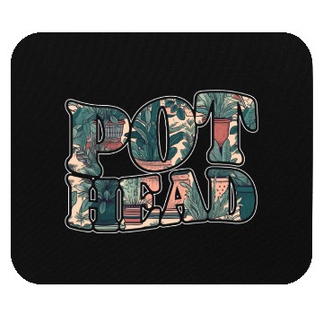 Discover Plant Lover Gardening Pun Pot Head Mouse Pads