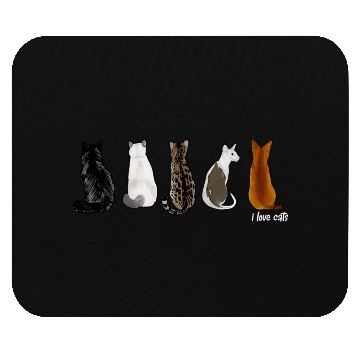 Discover I Love Cats Mouse Pads