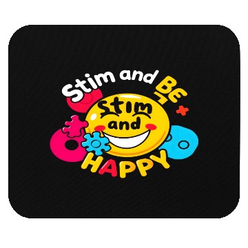Discover Stim and Be Happy Cute Design Mouse Pads