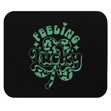 Discover Feeling Lucky | St. Patrick’s Day Clover Leaf Mouse Pads
