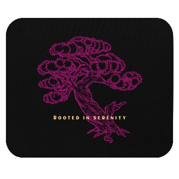 Discover rooted in serenity bonsai tree Mouse Pads