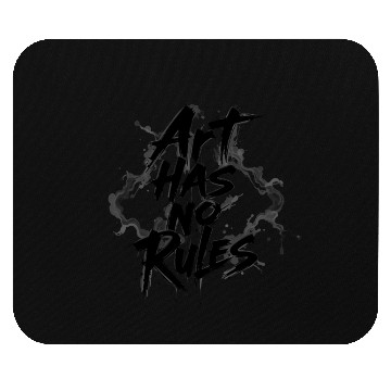 Discover Art Has No Rules - Bold Creative Typography Design Mouse Pads