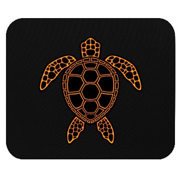 Discover Neon Lava Sea Turtle Design Mouse Pads