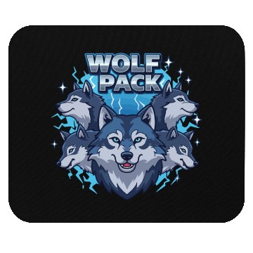 Discover Wild Wolf Pack Power Mouse Pads