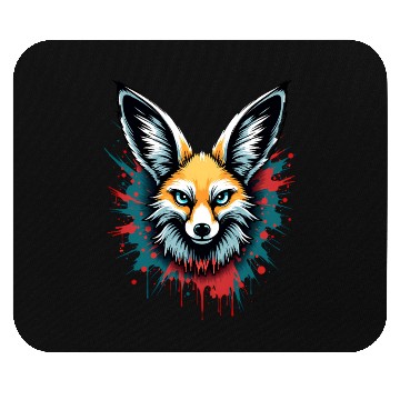 Discover Fennec Fox Graffiti – Wild Spirit Street Art Mouse Pads