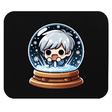 Discover Winter Wonder Globe Mouse Pads
