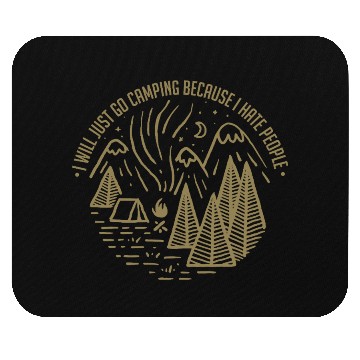 Discover Camping Nature Tent People Hater Mouse Pads