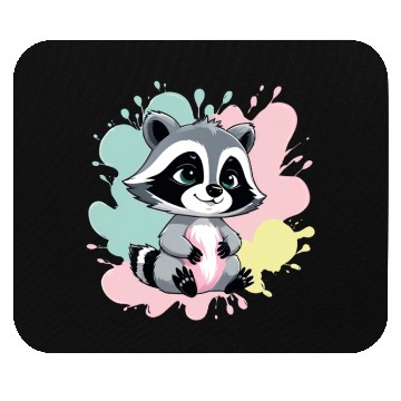 Discover Bambino! - Baby Raccoon Mouse Pads