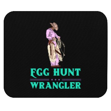 Discover Egg Hunt Wrangler Easter Mouse Pads