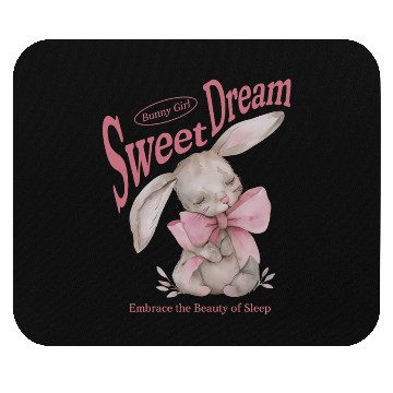 Discover Happy Easter Bunny Coquette Bow Sweet Dream Easter Mouse Pads
