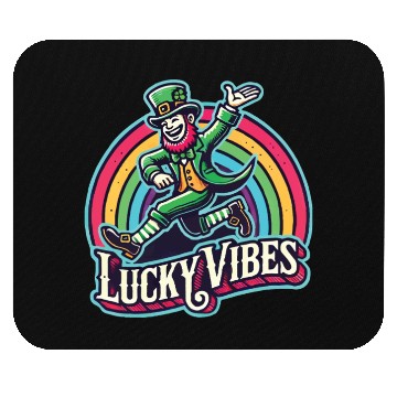 Discover St. Patrick's Day Lucky Vibes Rainbow Mouse Pads