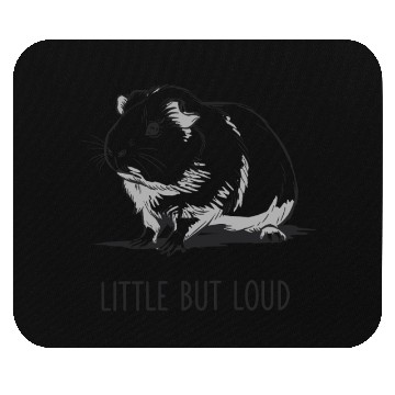 Discover Little But Loud Guinea Pig Illustration Mouse Pads