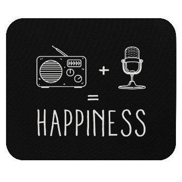 Discover Radio Microphone Happiness Mouse Pads