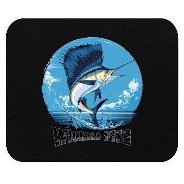 Discover Wicked Fish Sailfish Adventure Ocean Breeze Mouse Pads