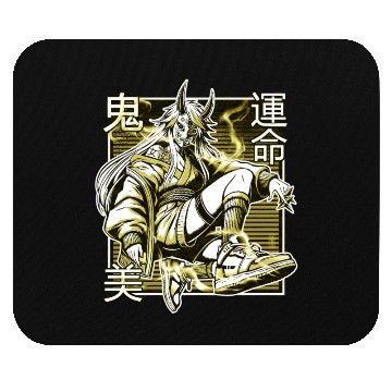 Discover Yellow Kunoichi Demon Mouse Pads