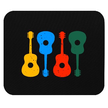 Discover Guitars acoustic retro vintage Mouse Pads