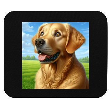 Discover Realistic Golden Retriever Mouse Pads