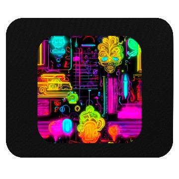 Discover Neon UV Style Vintage 80s Retro Mouse Pads