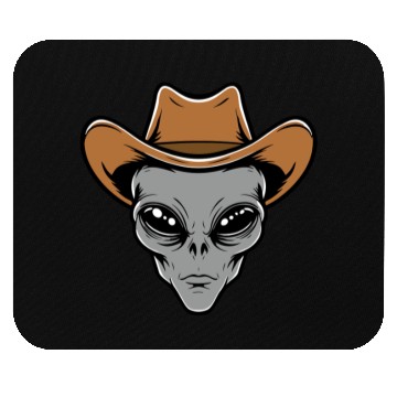 Discover Alien Cowboy Mouse Pads