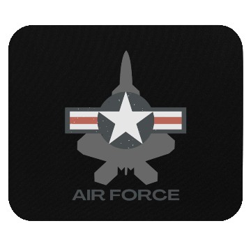 Discover F-22 Raptor Patriotic Roundel Mouse Pads