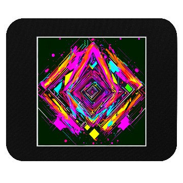 Discover Neon Colors Vintage Party Rave Mouse Pads