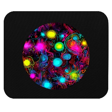 Discover Neon Vintage Glow UV Style Mouse Pads