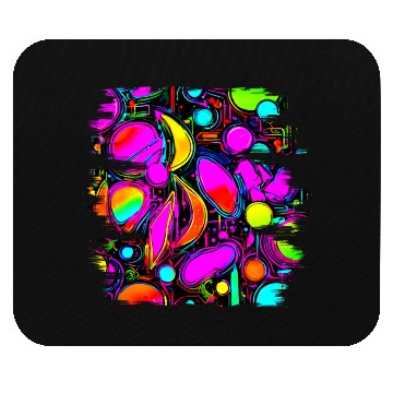 Discover Neon Party Vintage Color Glow Mouse Pads
