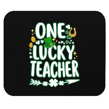 Discover Shamrock One Lucky Teacher St Patrick s Day School Mouse Pads