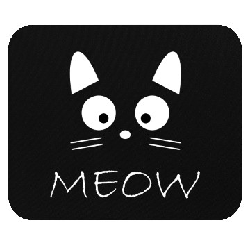 Discover MEAW FACE CAT Mouse Pads