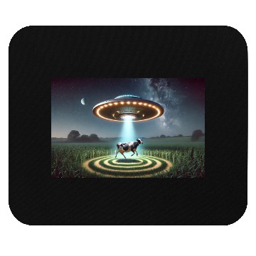 Discover Alien Cow Abduction Mouse Pads
