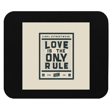 Discover Streetwear Love Rule Mouse Pads