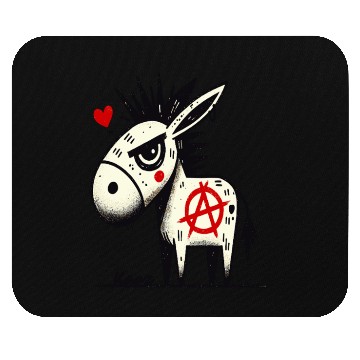 Discover Punk Anarchy Donkey Mouse Pads