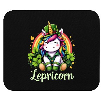 Discover Lepricorn St Patrick's Day Magic Unicorn Charm Mouse Pads