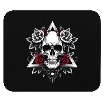 Discover Gothic Skull & Roses Aesthetic Mouse Pads