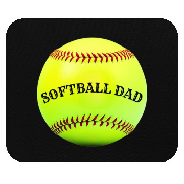Discover Softball Dad Mouse Pads