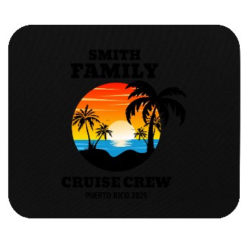Discover smith family cruise crew puerto rico 2025 Mouse Pads