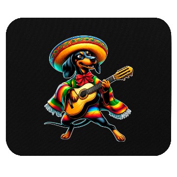 Discover Cinco de Mayo Dachshund Mariachi Guitar Mouse Pads