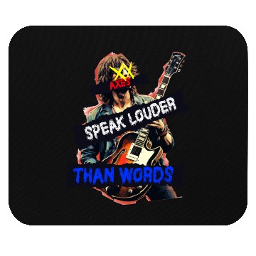 Discover Axes Speak Louder Than Words Guitar Player Mouse Pads