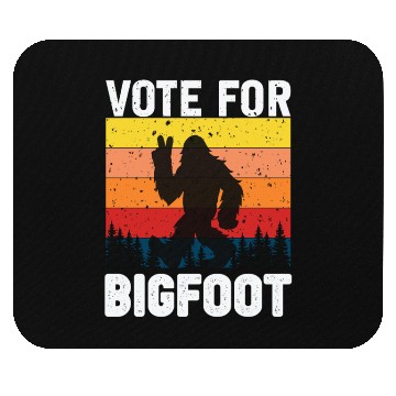 Discover Vote For Bigfoot Funny Retro Graphic Novelty Mouse Pads