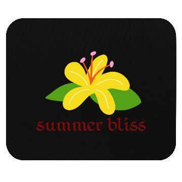 Discover Bright Yellow Summer Blossom Design Mouse Pads