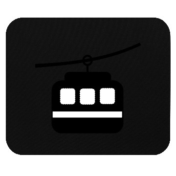 Discover Minimalist Cable Car – Monochrome Icon Mouse Pads